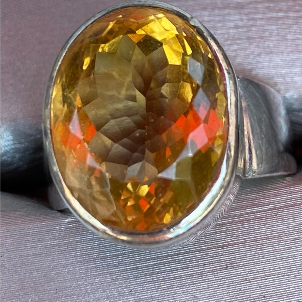 Beautiful citrine ring - Picture 2 of 3